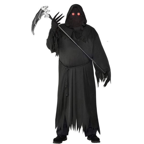 Mens Glaring Grim Reaper Horror Halloween Costume